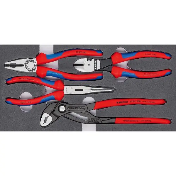 Koupit Online KNIPEX Základní“ 4dílná sada kleští 002001V15 v pěnové vložce
