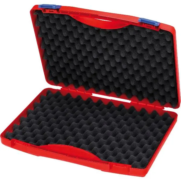 Must-Have KNIPEX Elektro box na nářadí prázdný 00215LE, 340x55x265mm, plast. kufr červený