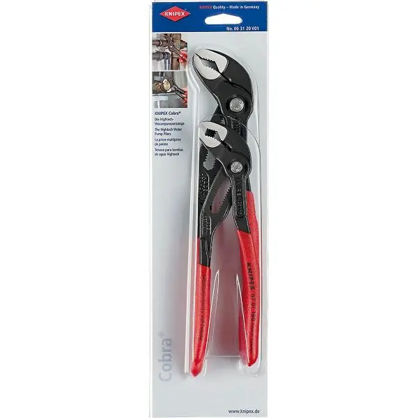 Poslední Šance KNIPEX instalatérské kleště- sada Cobra 003120V01, 2 dílná,D180mm a 250mm