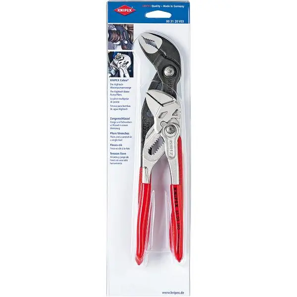 KNIPEX Cobra 003120V03 sada klešťových klíčů, dvoudílná, D=180 a 250 mm Kup Teď