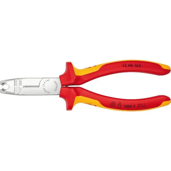 KNIPEX odizolovací kleště VDE 1346, pro kabel 8-13 mm, 0,75-1,5/2,5 mm², D=165mm Dokud Zásoby Vydrží