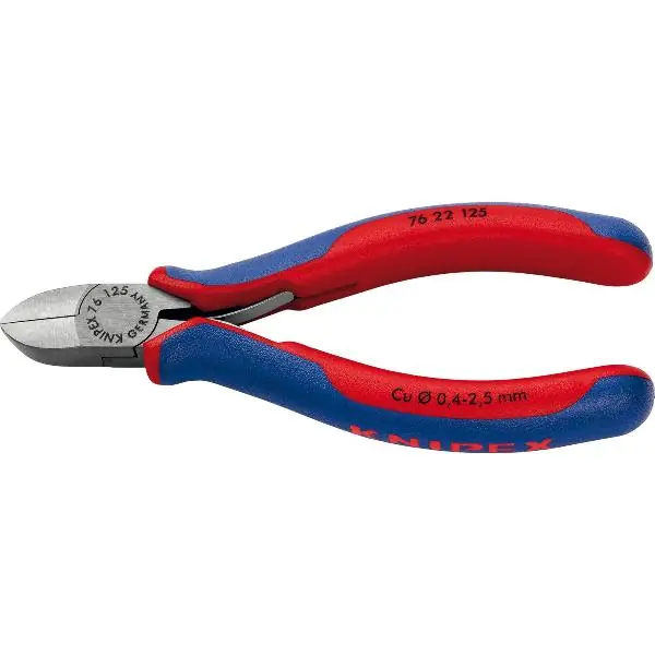 Cenový Hit KNIPEX boční štípací kleště - elektromech. 7622, 2K rukojeť, černé lešt. 125mm