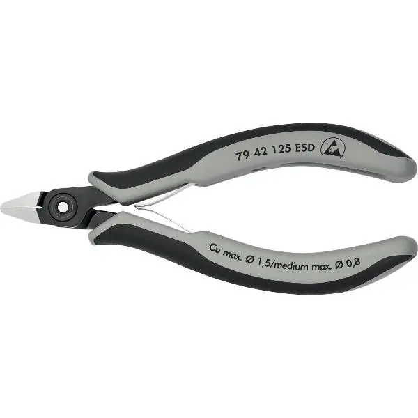 KNIPEX přesné elektronik boční štípací kleště 7942 ESD 9654 špičaté, D=125mm Přímo Od Výrobce