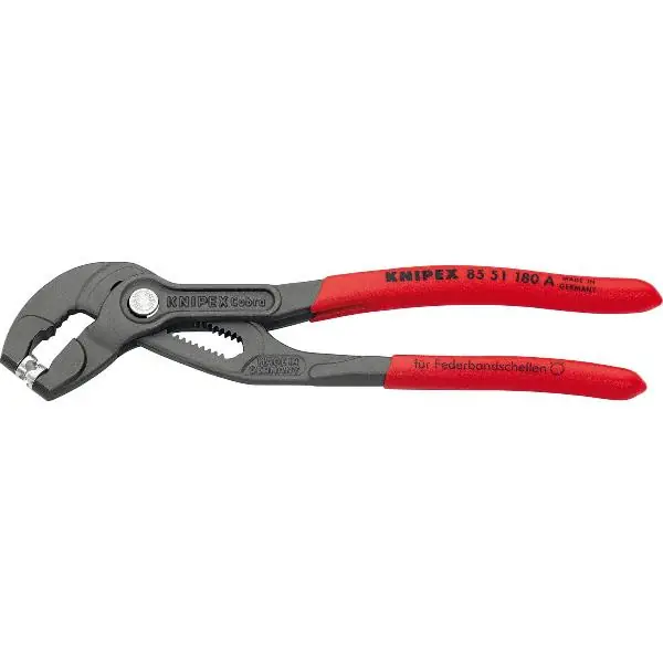 KNIPEX Kleště na pružinovou pásku 8551180A, do 50 mm, 15 pozic, D=180 mm Akční Nabídka