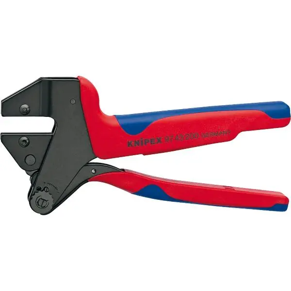 Pouze Dnes KNIPEX Krimpovací systém kleště 9743200A jednoduché, 2K rukojeť, D=200 mm