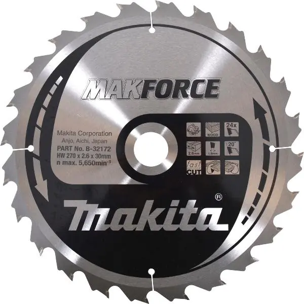 Zlevněný MAKITA Kotouč pily HW 355 × 30 × 3 mm 24 zubů WZ