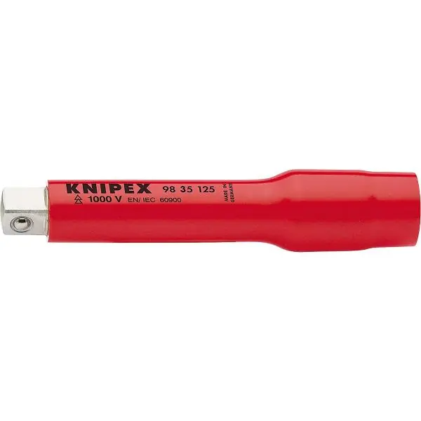 Rychlé Dodání KNIPEX nástavec izolovaný 3/8" typ 9835 s vnitřním/vnějším čtyřhranem, d=125 mm