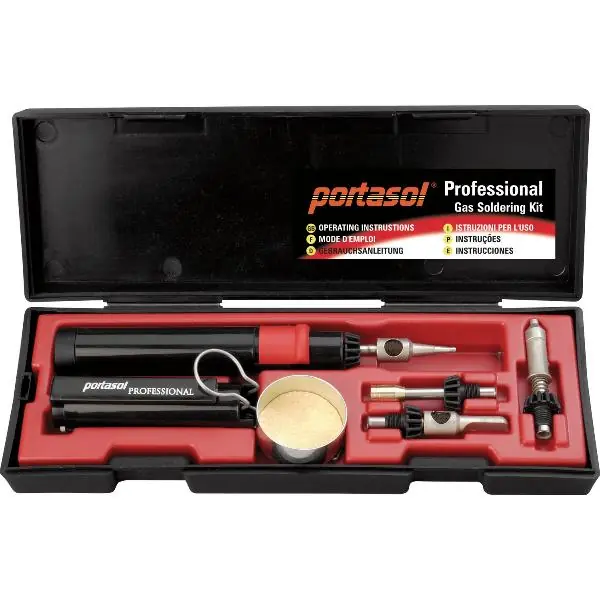 Rychlé Dodání PORTASOL sada plynových páječek Profi-10-60 Watt