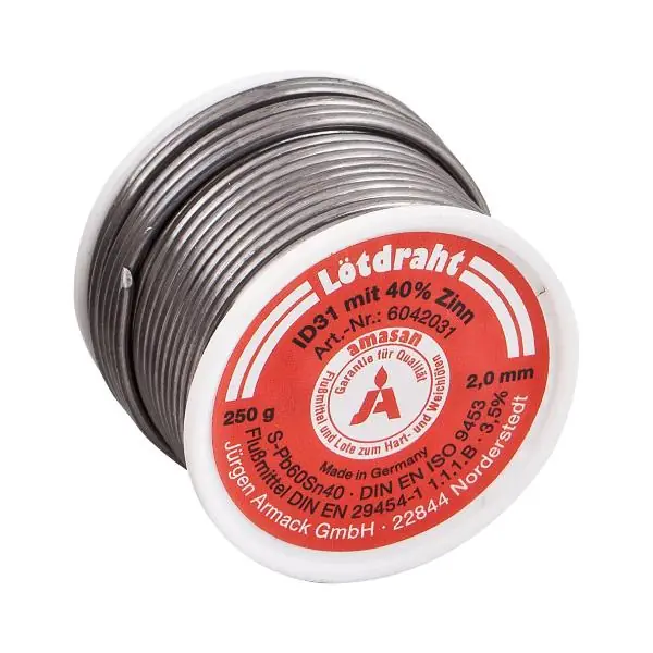 Sleva Kalafunový pájecí drát (trubičková pájka) ø 3 mm role=250 g
