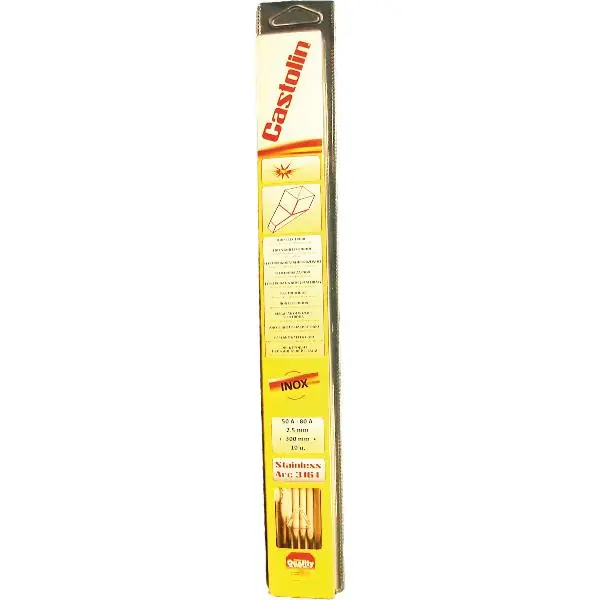 Nízká Cena CASTOLIN elektroda z nerezové oceli 316L oblouk ø 2,5 mm délka 300 mm (10 kusů)