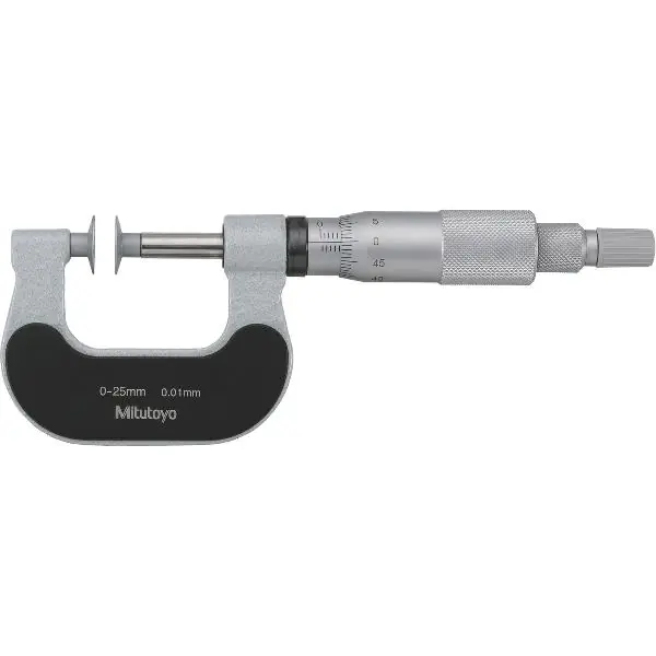 Must-Have MITUTOYO oblouk. mikrometr s plochými měř. talíři DIN 863-1 rozsah měř. 0–25 mm
