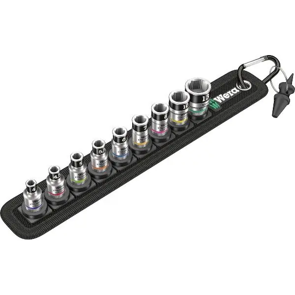 Sleva WERA sada nástrčkových klíčů 1/4" Zyklop Belt A 1 HF 10-dílná