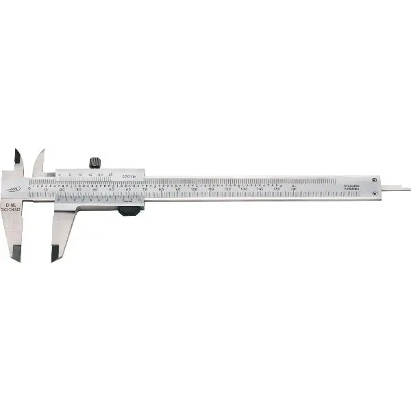 HELIOS PREISSER přesné měřidlo s aretačním šroubem DIN862 hloubka m. kolo 150mm Nejlepší Volba