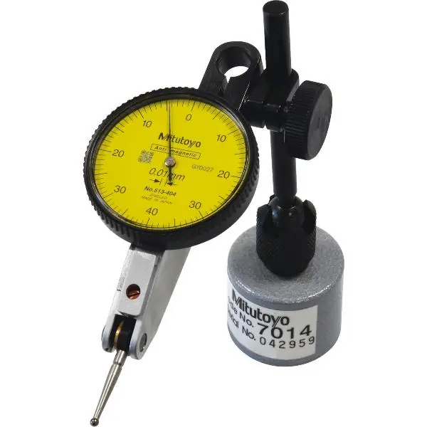 Finální Výprodej MITUTOYO Pákové měřidlo+ magnetický stojan 513-908-10E Rozsah měření 0,5 mm