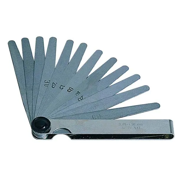 RICHTER spárová měrka rozsah měření 0,05–1,00 mm, d. listů 100 mm, 20 listů Zlevněný