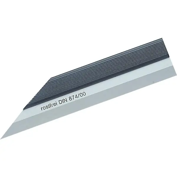 Pravítko na měření nerovností DIN874-00 inox, délka 100 mm Poslední Šance