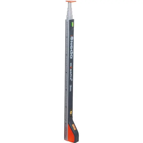 Nová Kolekce NEDO Teleskopické měřidlo mEssfix 2, výsuvné 70–300 cm, v pouzdře