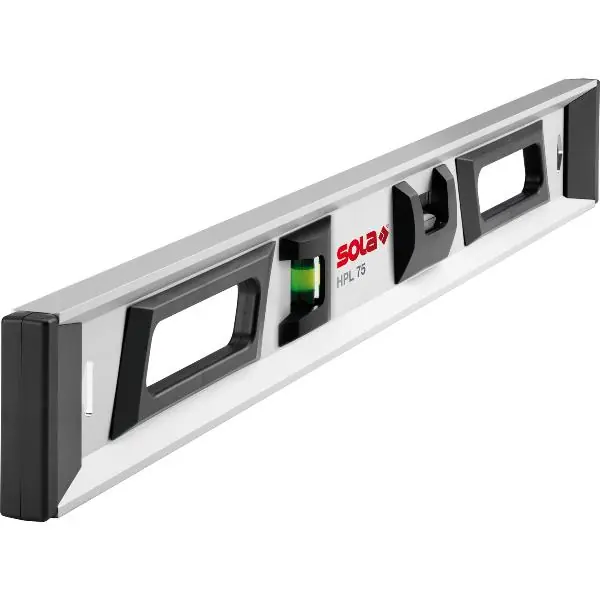 Značkový SOLA přesná vodováha HPL 75 d.750 mm
