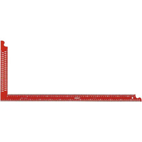 Přímo Od Výrobce SOLA tesařský úhelník ZWCA červená s otvory pro značení d.lišty 1000x360mm