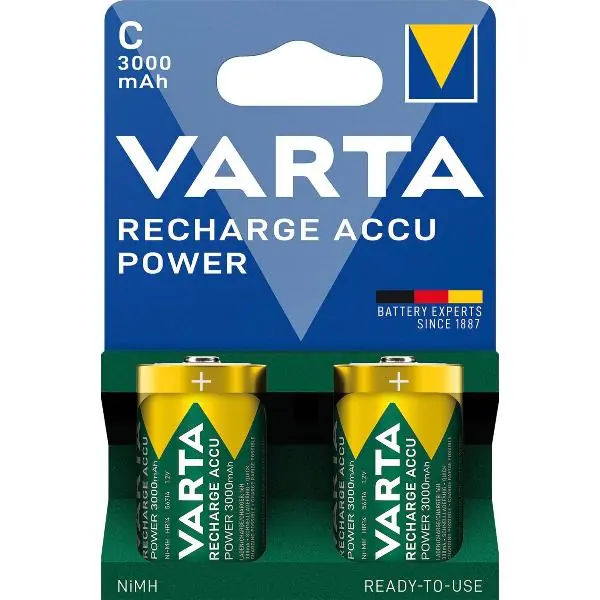Akční Cena VARTA baterie dobíjecí aku Power HR14/C 1,2 Voltů 3000 mAh (2 ks)