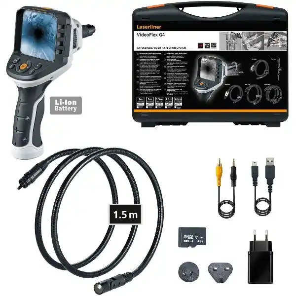 Nejlepší Volba LASERLINER akuinspekční kamera VideoFlex G4 Vario 3,7 V 2,8 Ah (IEC) Li-Ion