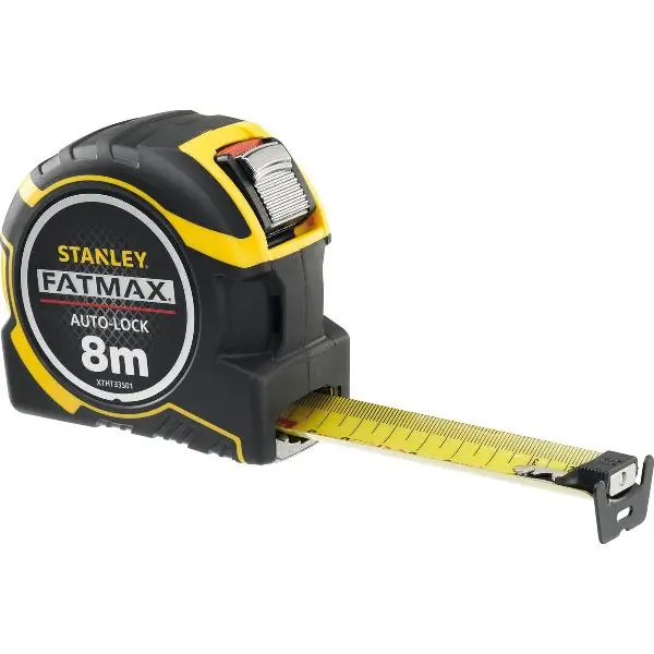STANLEY svinovací metr FatMax PRO Autolock 8 m, certifikát EG, přesnost II Rychlé Dodání