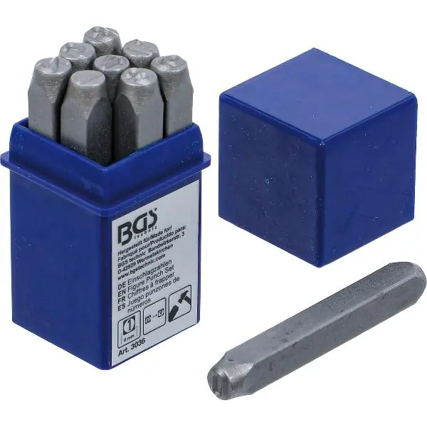 BGS číselná raznice sada Standard 6 mm Rychlé Dodání