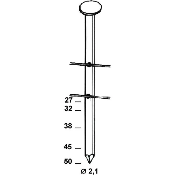 Pouze Dnes ALSAFIX Kroužkový hřebíkový pás C21 2,1 x 45 mm pojeno drátem 16 stupňů