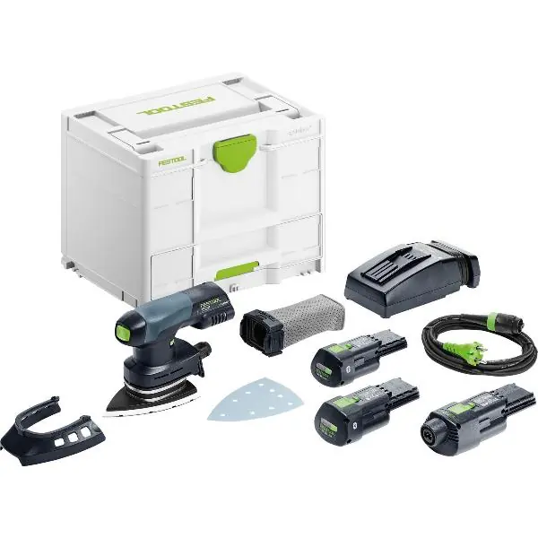 FESTOOL aku-delta bruska DTSC 400 Li 3,0 I sada 18 V/3,0 Ah (IEC) Li-Ion Must-Have