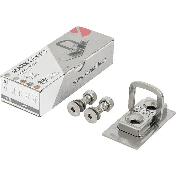 MARK kotevní bod Gekko Vario EN795 95x50x14 mm upevnění do kovu Poslední Šance