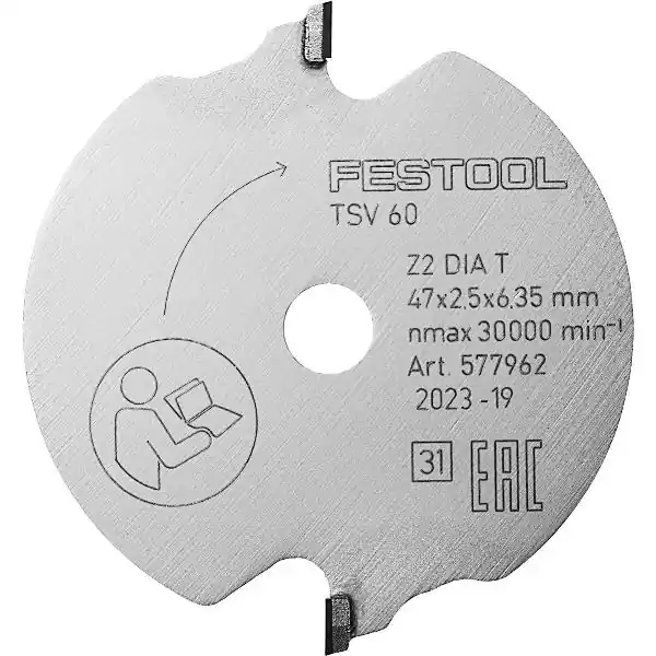 Výprodej FESTOOL pilový kotouč DIA 47 x 2,5 x 6,35 T2