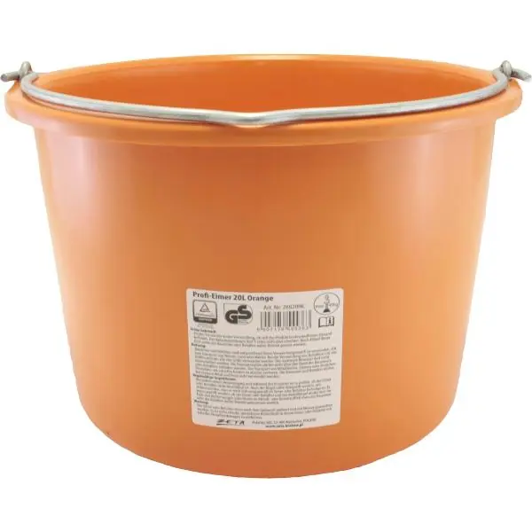 Stavební vědro HDPE jeřábové obsah 20 l s očkovýmdržadlem Zlevněný