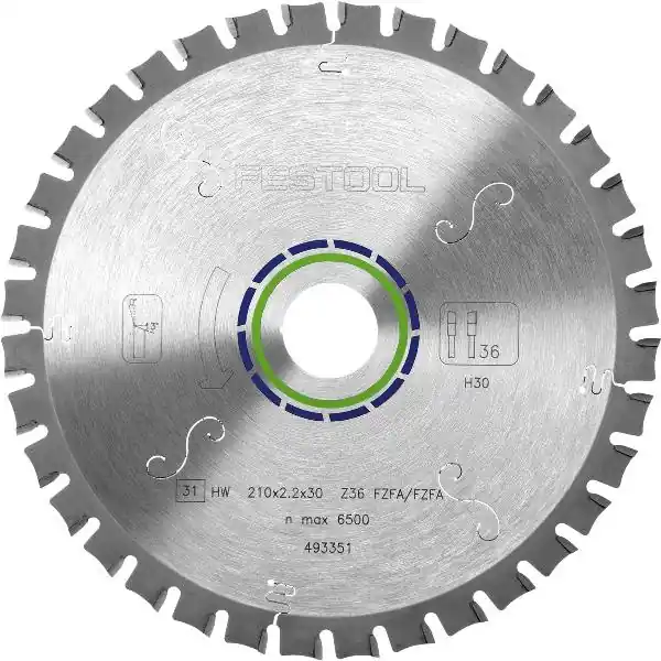 Nejprodávanější FESTOOL pilový kotouč s plochými zuby 210x2,2x30 F36 (493351)