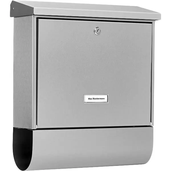 BURG poštovní schránka INOXSTAR výška 425 mm - s novinovým boxem, nerezová ocel Akční Nabídka