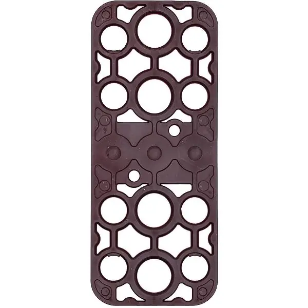 GV podložka, 120 x 50 x 2 mm, plast, červená Výprodej
