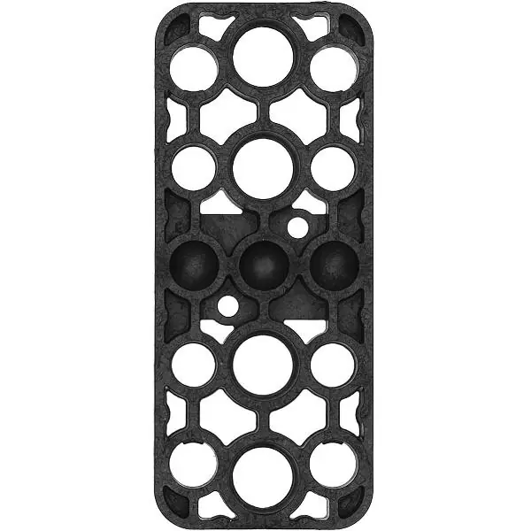 GV podložka, 120 x 50 x10 mm, plast, černá Levný
