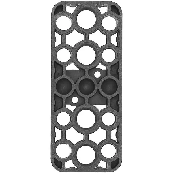 Rychlé Dodání GV podložka, 120 x 50 x 15 mm, plast, šedá