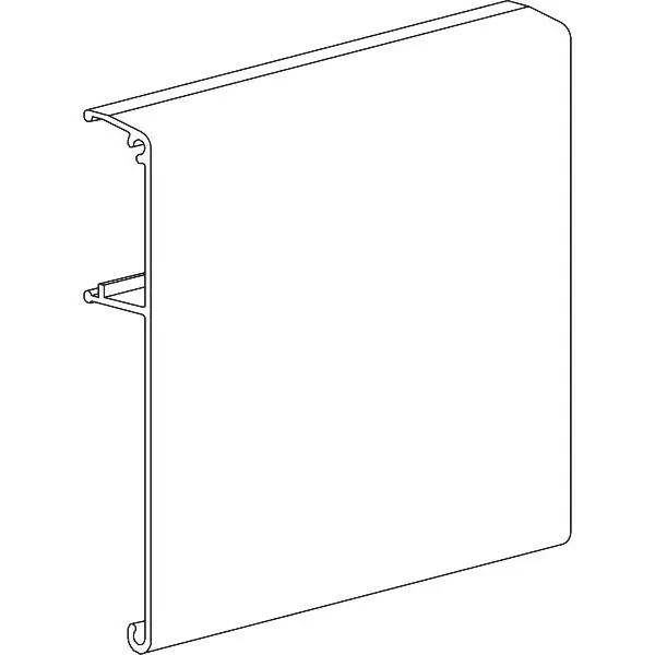Nejlepší Cena TERNO klipový panel 1690 úzký na sklo, délka 3000 mm, na míru, stříbrný