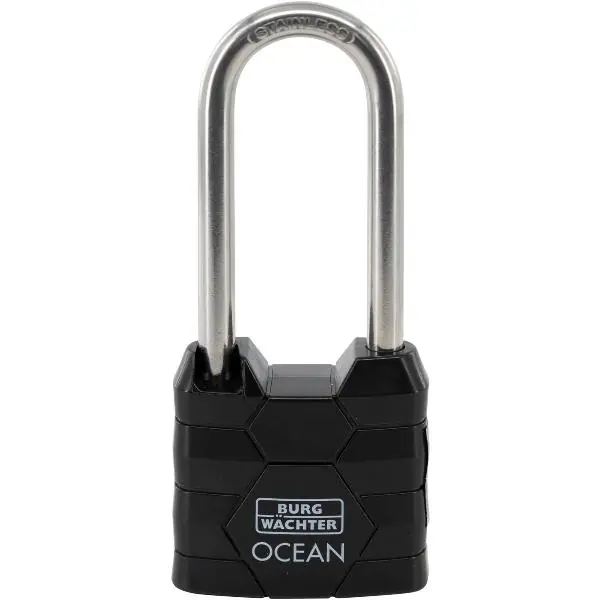 BURG-WÄCHTER visací zámek 490 Ocean, vysoký oblouk, různé zamykání SB, 40 mm Nejprodávanější