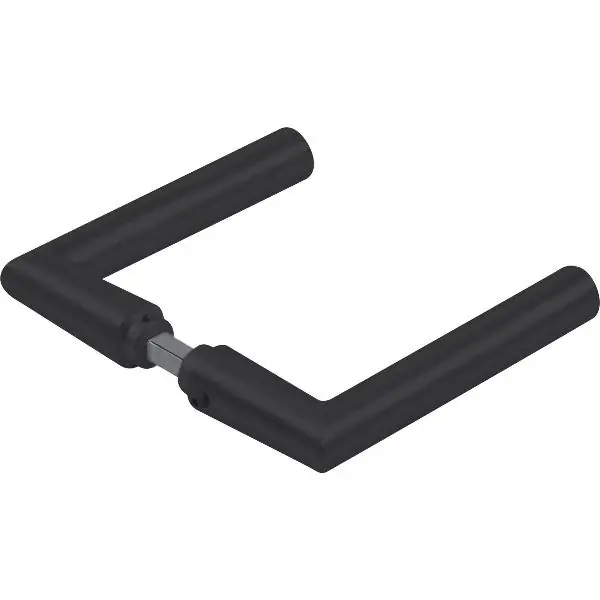 DORMA-Glas klikový pár 52.330, tvar L, 8 mm, černý mat 9005 Bezpečná Platba