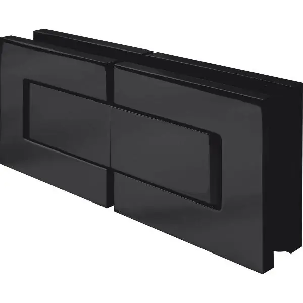 Pouze Dnes DORMA-Glas závěs sklo sprch. dveře MORANO S1 180° sklo-sklo, černý mat mosaz