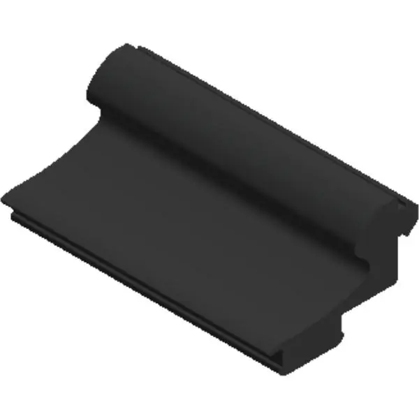 Těsnění AL-EPDM-B, tloušťka skla 8,10 a 12 mm, plast černý Nejlepší Volba