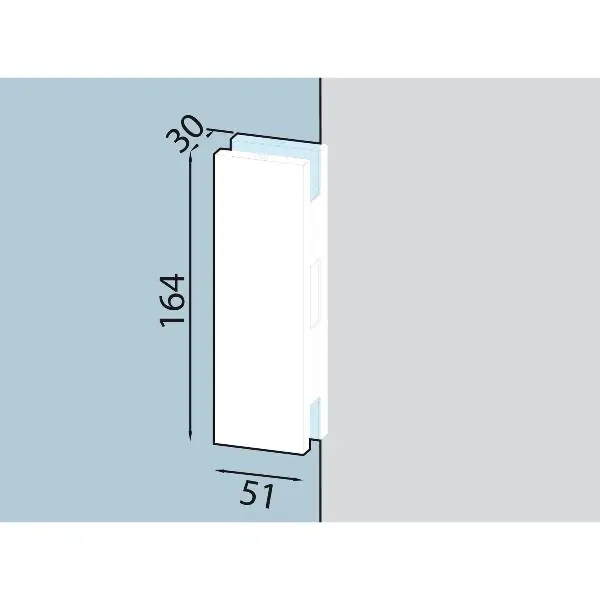 DORMA-Glas protikus GK 50 pro středový a rohový zámek, stříbrný elox 03.224 Omezená Nabídka