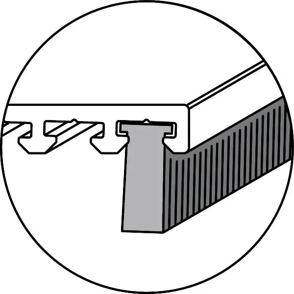 Aktuální Kartáčové těsnění EIFEL PB 48, výška 10 mm, plast šedý