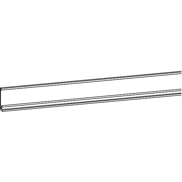Levný GU-966/200 pojezdová kolejnice spodní P 1213, hliník stříbrně elox., L=3460 mm