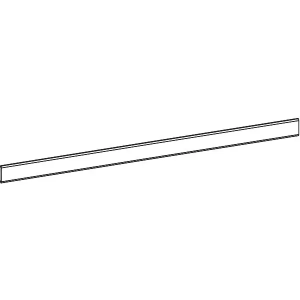 Akční Nabídka GU-966 kolejnice horní P1226, plast bílý, L=3460 mm