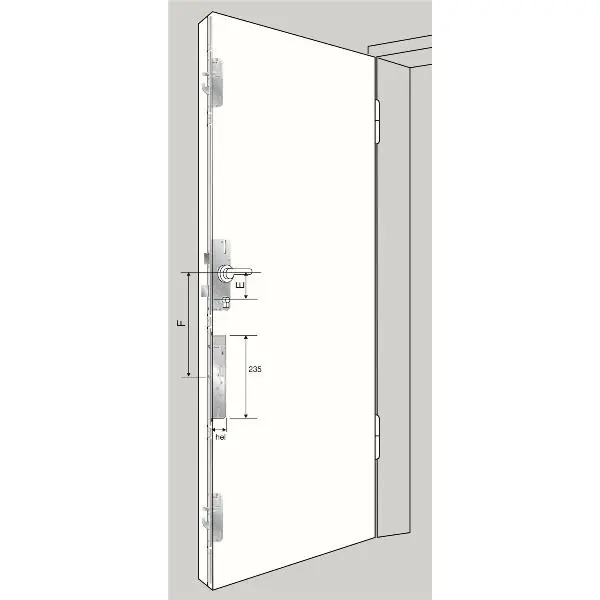Cenová Bomba KFV MFV zámek AS 2600 Genius CA, DM 65, štulp 2170x16x3 mm hranatý, nerez