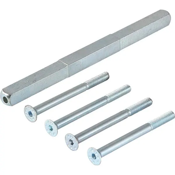Značkový Sada čtyřhranů - čtyřhran 8/8,5/8, odsazení 130 mm, pozinkovaná ocel