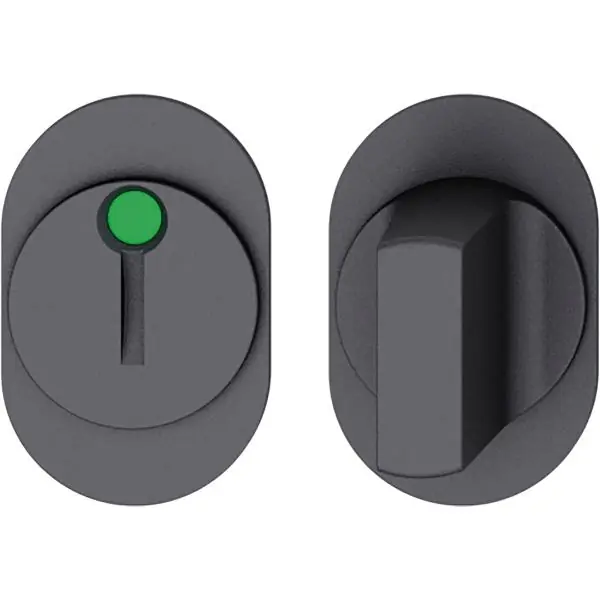 Odeslání Ihned FSB nalepovací rozety 15 1721 WC, tloušťka dveří 39-48 mm, hliník černý mat