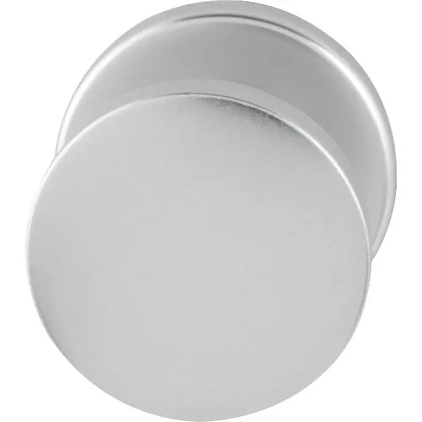 Dveřní koule pevná, plochá SCH řada - rozeta ø 44 mm, stříbrný elox Tovární Cena